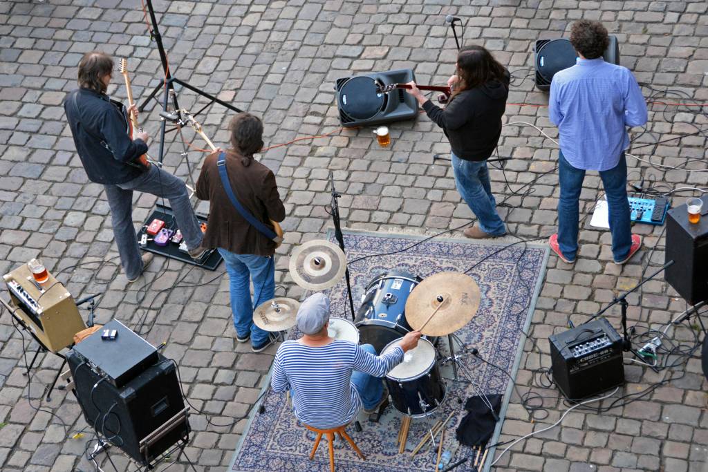 Prague street musicians